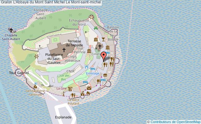 plan L'abbaye Du Mont Saint Michel Le Mont-saint-michel Le Mont-saint-michel