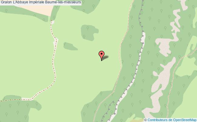 plan L'abbaye Impériale Baume-les-messieurs Baume-les-messieurs