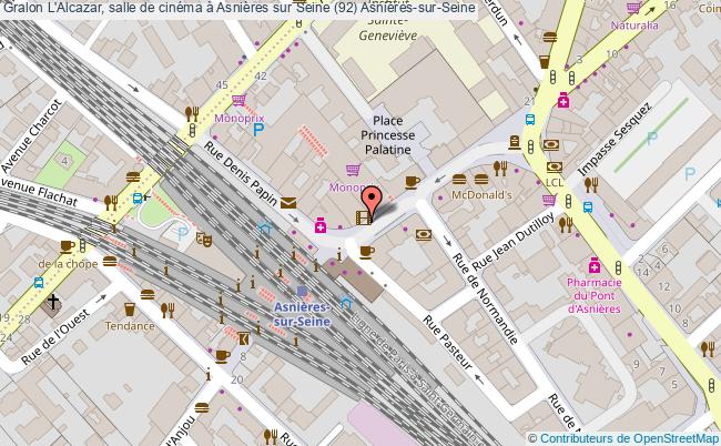 plan L'alcazar, Salle De Cinéma à Asnières Sur Seine (92) Asnières-sur-seine Asnières-sur-Seine