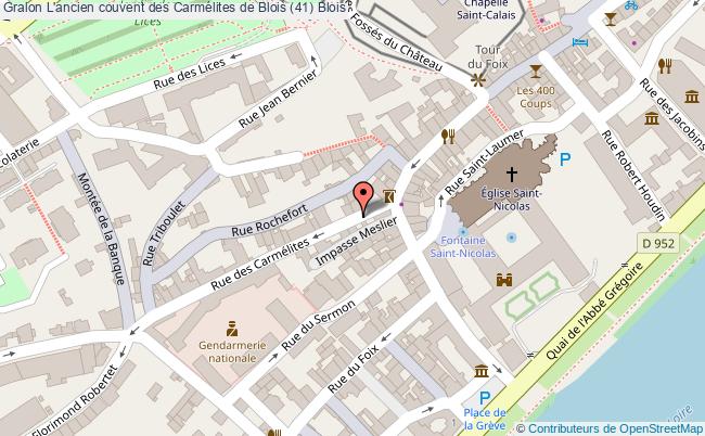 plan L'ancien Couvent Des Carmélites De Blois (41) Blois Blois