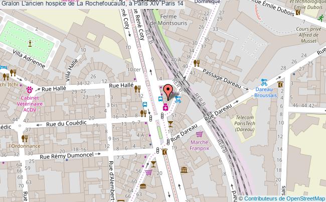 plan L'ancien Hospice De La Rochefoucauld, à Paris Xiv Paris 14 Paris 14