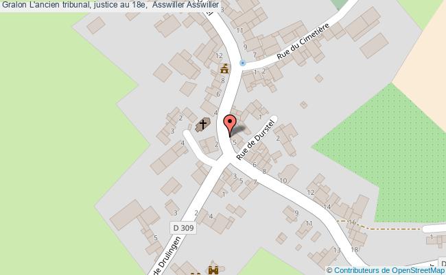 L'ancien tribunal, justice au 18e,  Asswiller