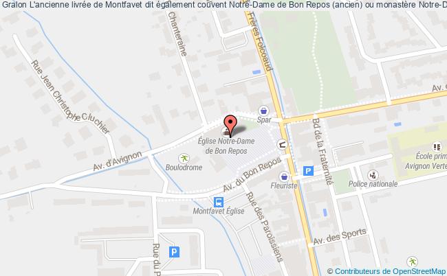 plan L'ancienne Livrée De Montfavet Dit également Couvent Notre-dame De Bon Repos (ancien) Ou Monastère Notre-dame De Bon Repos Avignon Avignon