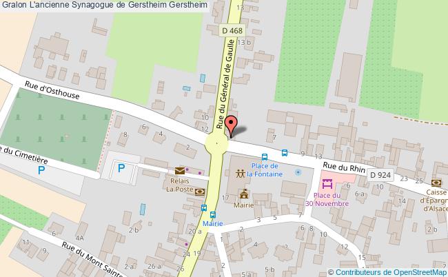 plan L'ancienne Synagogue De Gerstheim Gerstheim Gerstheim