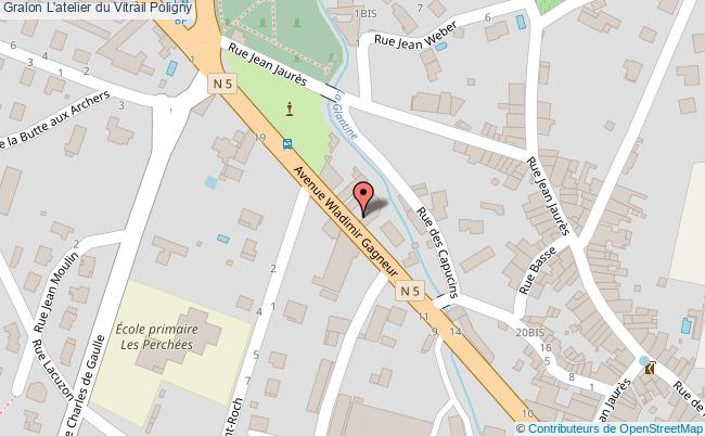 plan L'atelier Du Vitrail Poligny Poligny