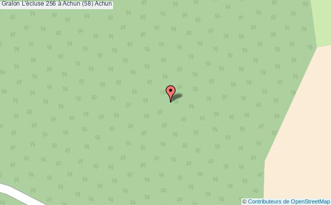 plan L'écluse 256 à Achun (58) Achun Achun