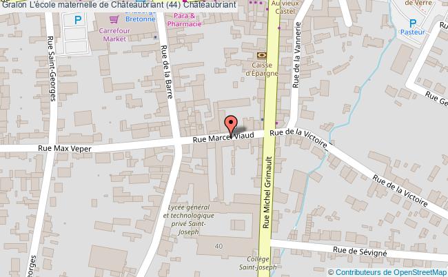 plan L'école Maternelle De Châteaubriant (44) Châteaubriant Châteaubriant