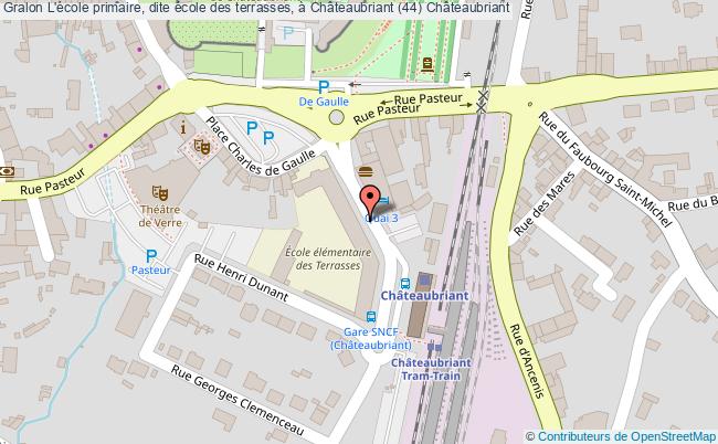 plan L'école Primaire, Dite école Des Terrasses, à Châteaubriant (44) Châteaubriant Châteaubriant