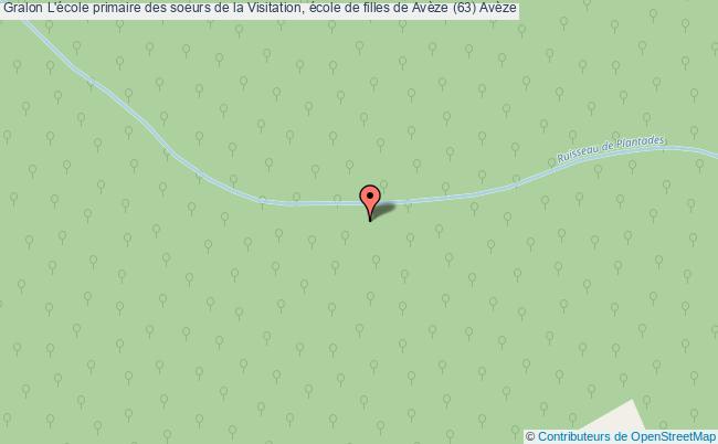 plan L'école Primaire Des Soeurs De La Visitation, école De Filles De Avèze (63) Avèze Avèze