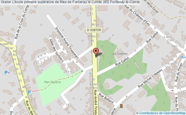 plan L'école Primaire Supérieure De Filles De Fontenay Le Comte (85) Fontenay-le-comte Fontenay-le-Comte