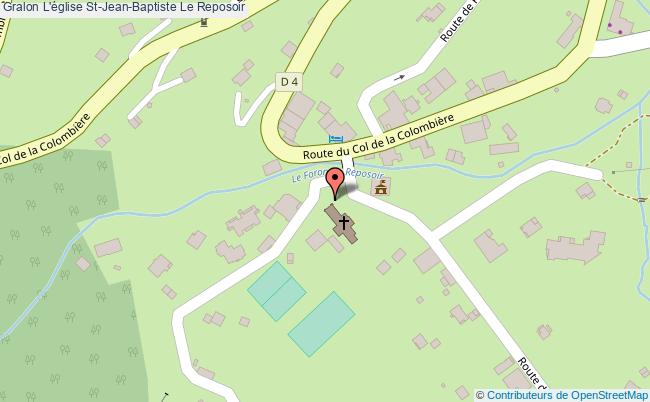 plan L'église St-jean-baptiste Le Reposoir Le Reposoir