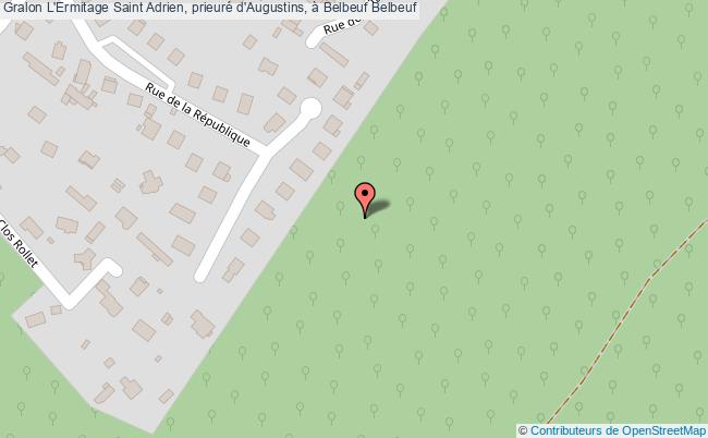 L'Ermitage Saint Adrien, prieuré d'Augustins, à Belbeuf