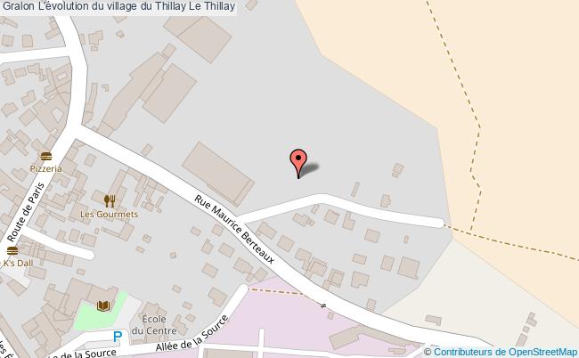 L'évolution du village du Thillay