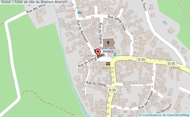 plan L'hôtel De Ville De Boersch Boersch Boersch