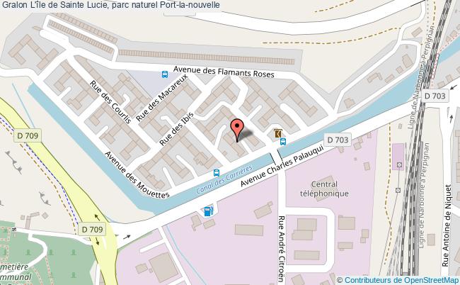 plan L'île De Sainte Lucie, Parc Naturel Port-la-nouvelle Port-la-nouvelle