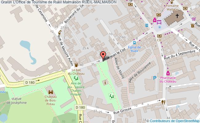 plan L'office De Tourisme De Rueil Malmaison Rueil-malmaison RUEIL-MALMAISON