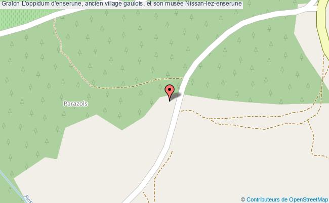 plan L'oppidum D'enserune, Ancien Village Gaulois, Et Son Musée Nissan-lez-enserune Nissan-lez-enserune