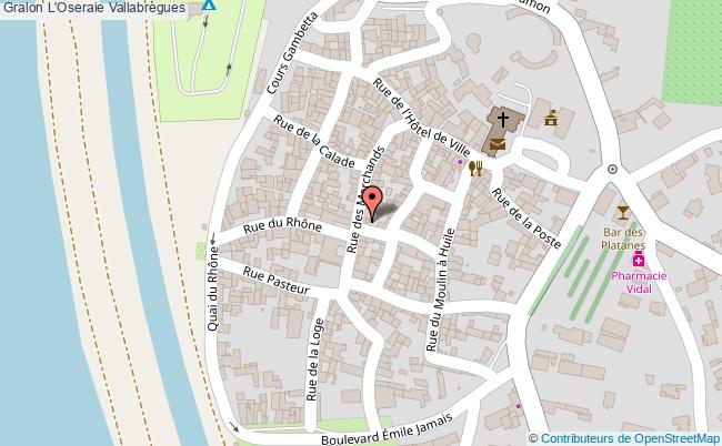 plan L'oseraie Vallabrègues Vallabrègues