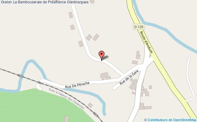 plan La Bambouseraie De Préafrance Générargues Générargues