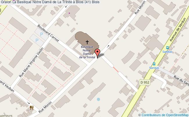plan La Basilique Notre Dame De La Trinité à Blois (41) Blois Blois
