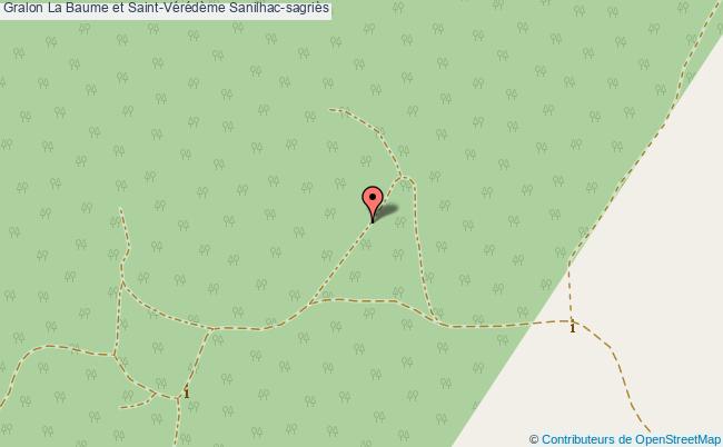 plan La Baume Et Saint-vérédème Sanilhac-sagriès Sanilhac-sagriès