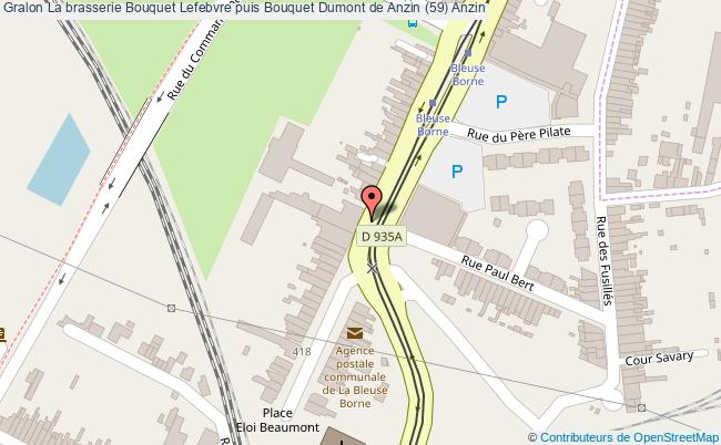 plan La Brasserie Bouquet Lefebvre Puis Bouquet Dumont De Anzin (59) Anzin Anzin