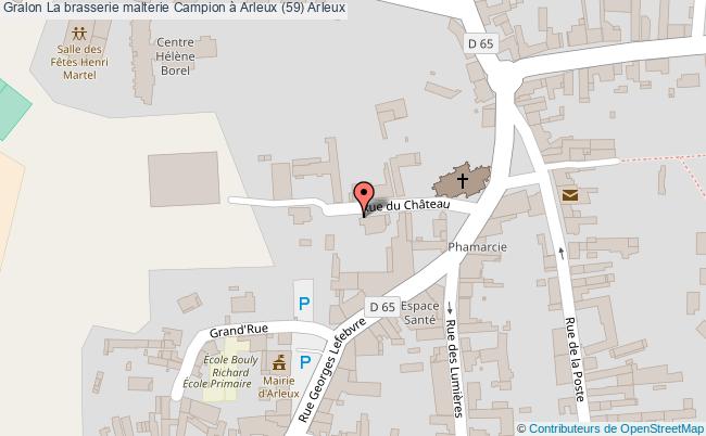 plan La Brasserie Malterie Campion à Arleux (59) Arleux Arleux