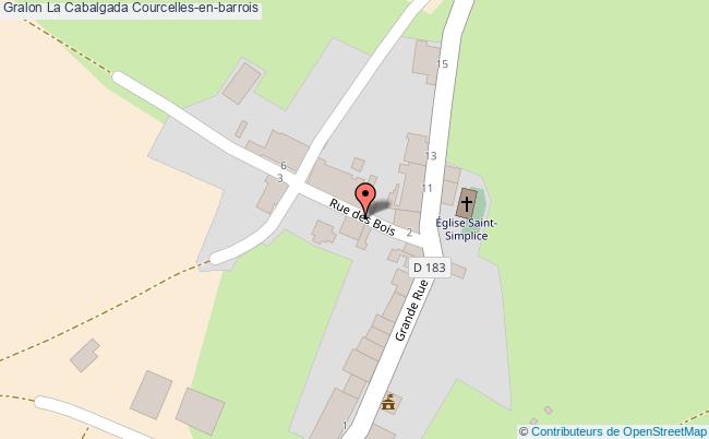 plan La Cabalgada Courcelles-en-barrois Courcelles-en-barrois