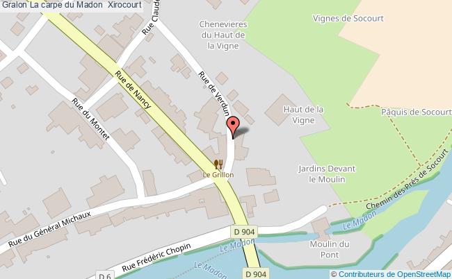 plan La Carpe Du Madon  Xirocourt Xirocourt