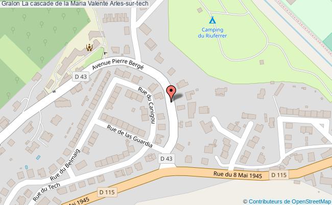 plan La Cascade De La Maria Valente Arles-sur-tech Arles-sur-tech