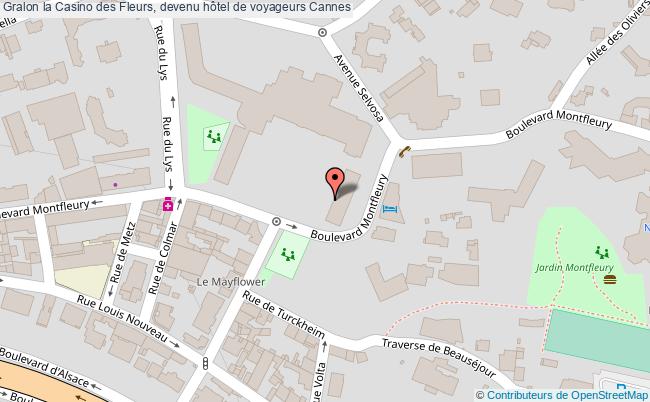 plan La Casino Des Fleurs, Devenu Hôtel De Voyageurs Cannes Cannes