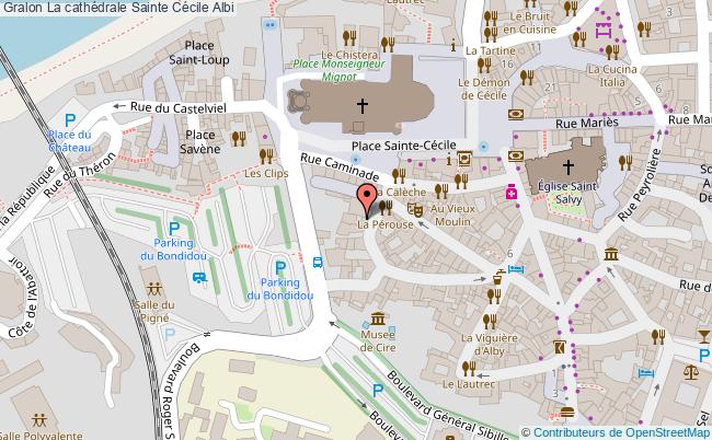 plan La Cathédrale Sainte Cécile Albi Albi