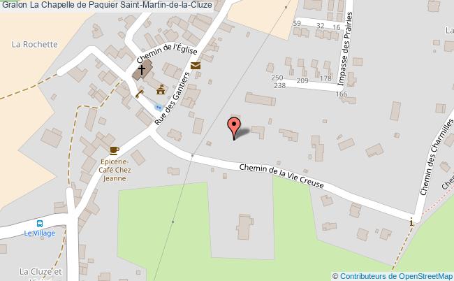 plan La Chapelle De Paquier Saint-martin-de-la-cluze Saint-Martin-de-la-Cluze