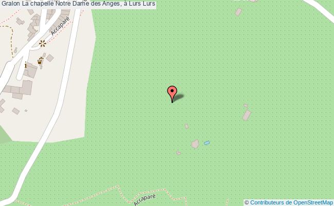 plan La Chapelle Notre Dame Des Anges, à Lurs Lurs Lurs