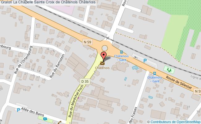 plan La Chapelle Sainte Croix De Châtenois Châtenois Châtenois