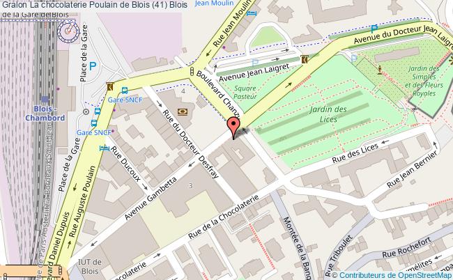 plan La Chocolaterie Poulain De Blois (41) Blois Blois