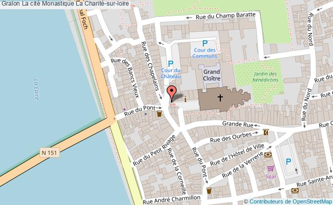 plan La Cité Monastique La Charité-sur-loire La Charité-sur-loire