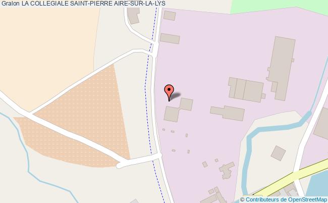 plan La Collegiale Saint-pierre Aire-sur-la-lys AIRE-SUR-LA-LYS