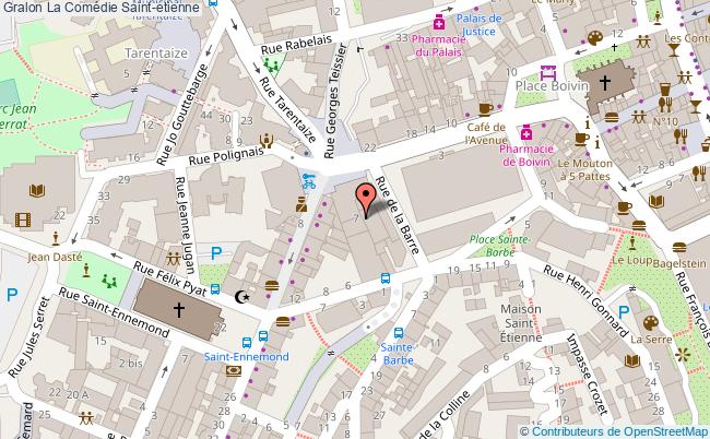 plan La Comédie Saint-etienne Saint-etienne