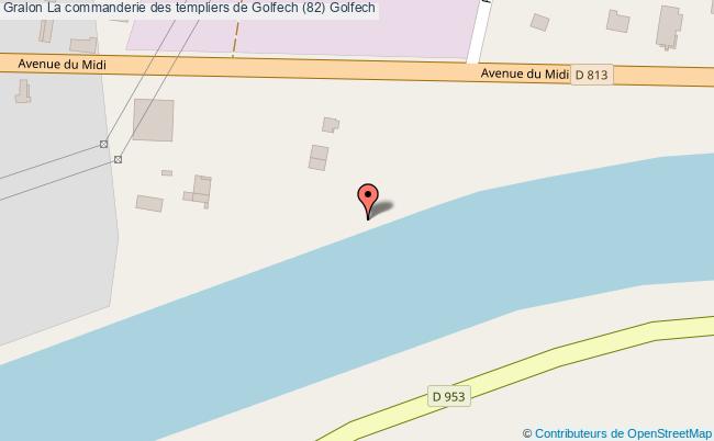 plan La Commanderie Des Templiers De Golfech (82) Golfech Golfech