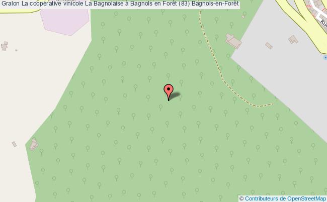 plan La Coopérative Vinicole La Bagnolaise à Bagnols En Forêt (83) Bagnols-en-forêt Bagnols-en-Forêt