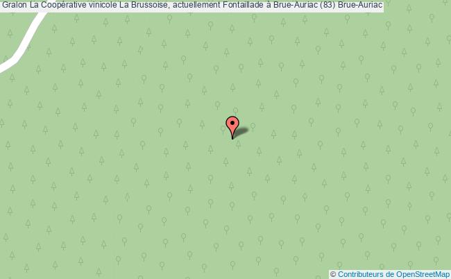 plan La Coopérative Vinicole La Brussoise, Actuellement Fontaillade à Brue-auriac (83) Brue-auriac Brue-Auriac