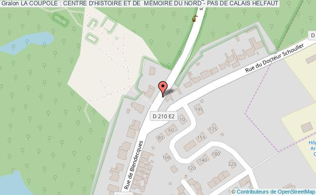 plan La Coupole : Centre D'histoire Et De  MÉmoire Du Nord - Pas De Calais Helfaut HELFAUT