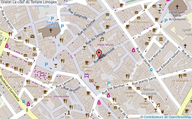 plan La Cour Du Temple Limoges Limoges