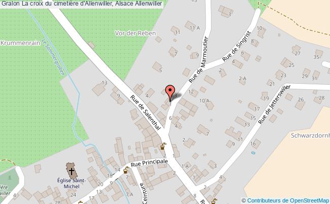 La croix du cimetière d'Allenwiller, Alsace