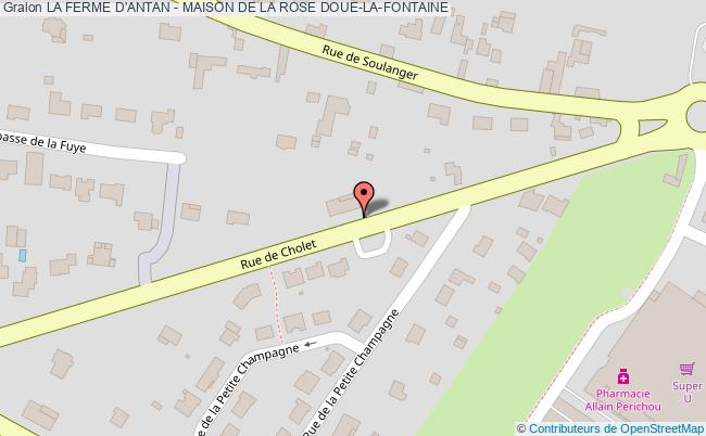 plan La Ferme D'antan - Maison De La Rose Doue-la-fontaine DOUE-LA-FONTAINE