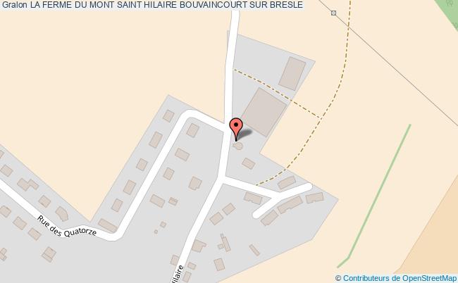 plan La Ferme Du Mont Saint Hilaire Bouvaincourt Sur Bresle BOUVAINCOURT SUR BRESLE