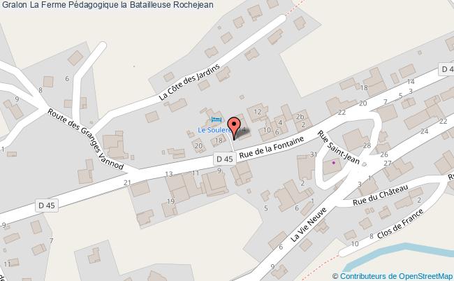 plan La Ferme Pédagogique La Batailleuse Rochejean Rochejean