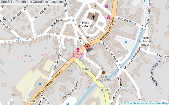 plan La Filature Des Calquières  Langogne Langogne