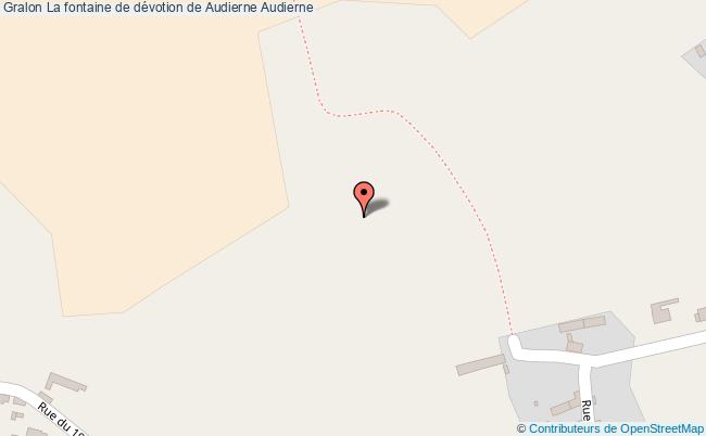 plan La Fontaine De Dévotion De Audierne Audierne Audierne